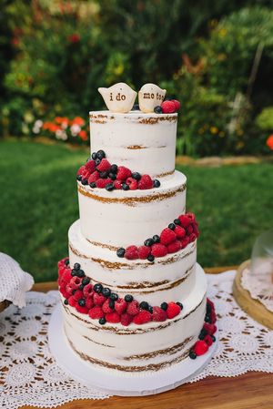 کیک عروسی میوه‌ای