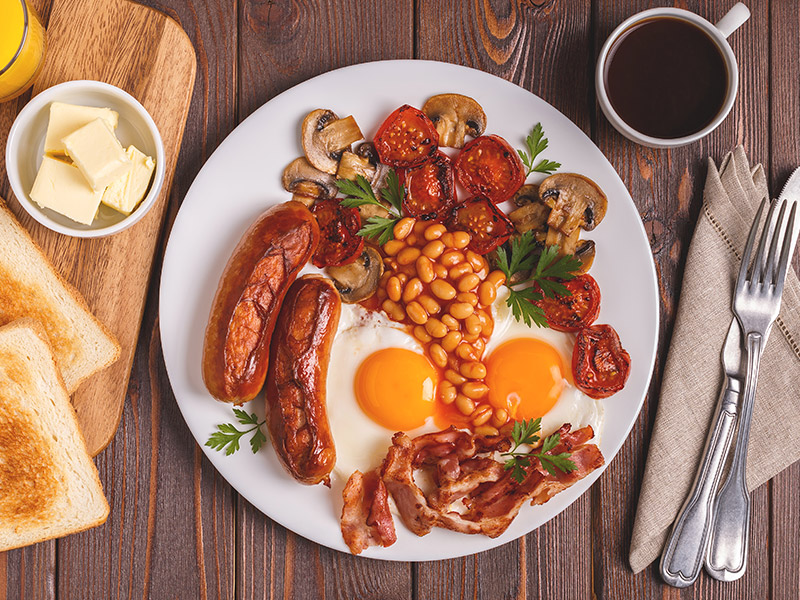 عجیب ترین صبحانه جهان در انگلستان